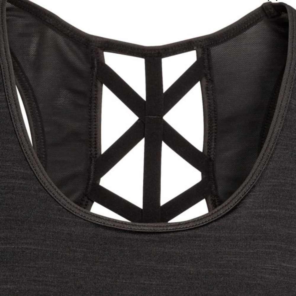 Sports top w/ sports bra - Picture 2 of 2
